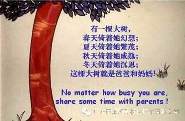 樹就是我們的父母！請愛護你們身邊的這棵樹！
